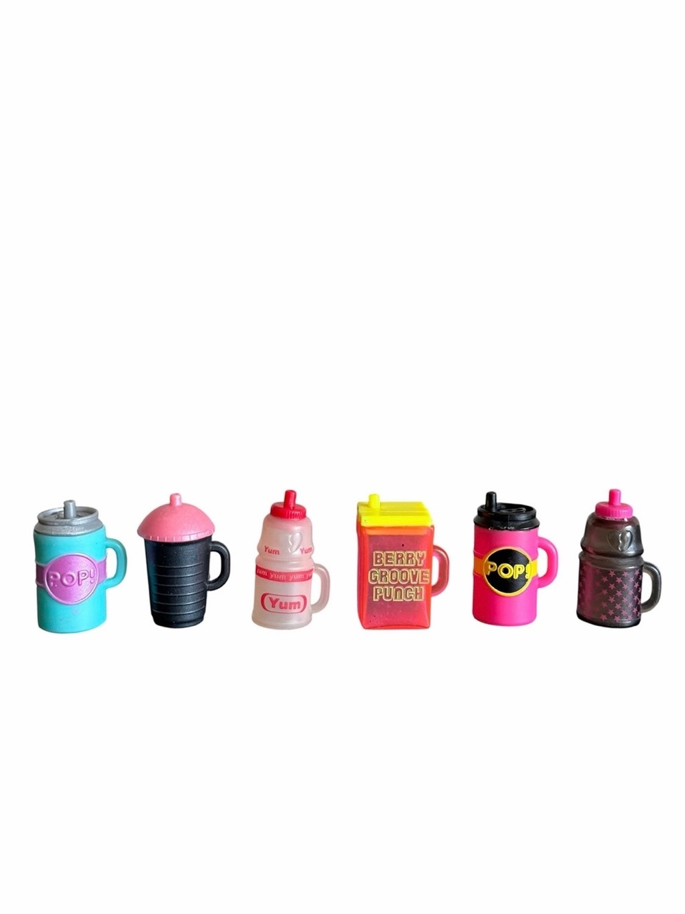 Lol Surprise Doll Drink Cups Bottles Accessories Lot of 6 Multicolor
